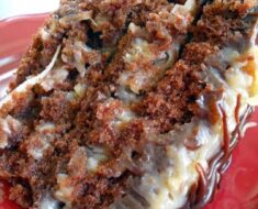 Homemade German Chocolate Cake